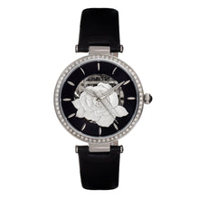 Load image into Gallery viewer, Empress Anne Automatic Semi-Skeleton Leather-Band Watch - Black - EMPEM3101
