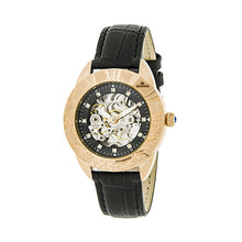 Load image into Gallery viewer, Empress Godiva Automatic MOP Leather-Band Watch - Rose Gold/Black - EMPEM1107