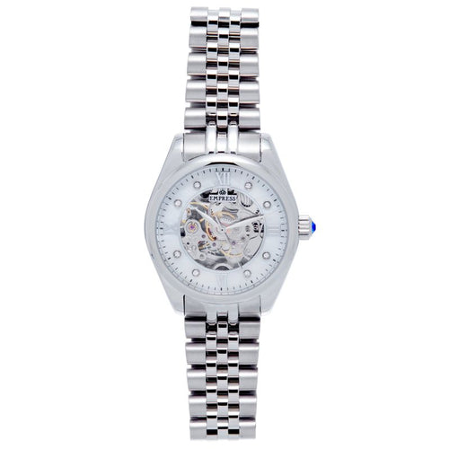 Empress Magnolia Automatic MOP Skeleton Dial Bracelet Watch - EMPEM3601