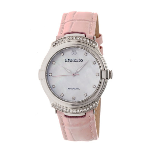 Empress Francesca Automatic MOP Leather-Band Watch - EMPEM2202