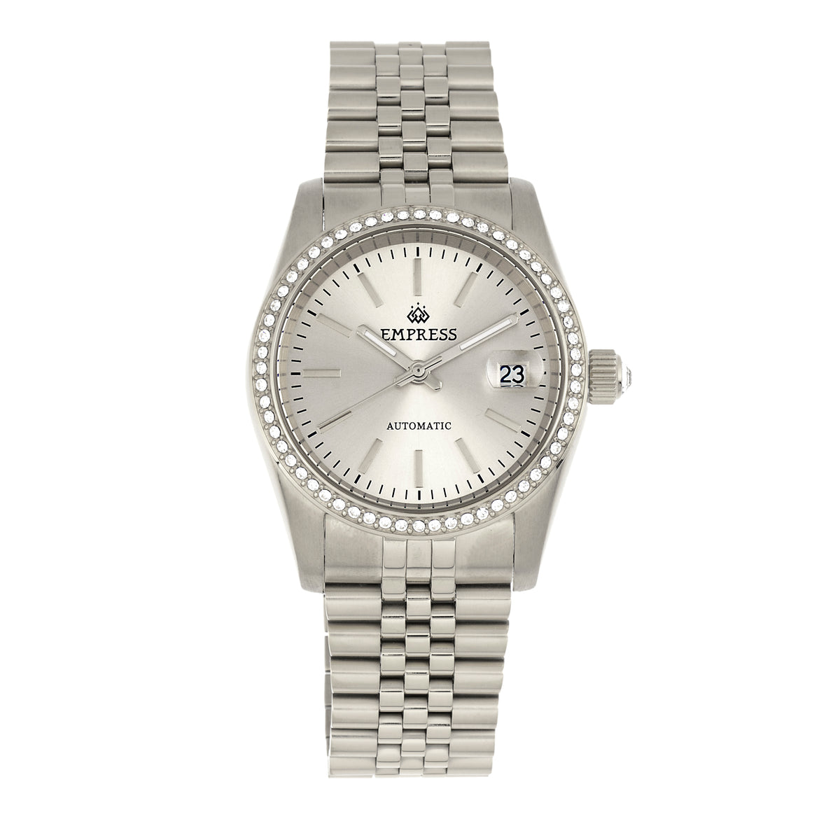 NWT Empress Constance Black Brushed-Finish Sunray Dial Automatic Ladies Watch Empress Constance Women main image 2
