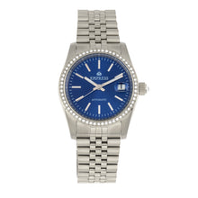 Load image into Gallery viewer, Empress Constance Automatic Bracelet Watch w/Date - Silver/Blue - EMPEM1504