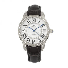 Load image into Gallery viewer, Empress Xenia Automatic Leather-Band Watch - Black - EMPEM2601