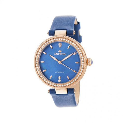 Empress Louise Automatic MOP Leather-Band Watch - EMPEM2305