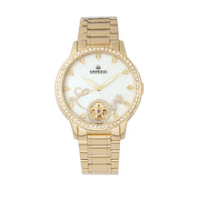 Load image into Gallery viewer, Empress Quinn Automatic MOP Semi-Skeleton Dial Bracelet Watch - Gold - EMPEM2702