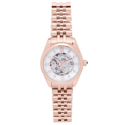 Empress Magnolia Automatic MOP Skeleton Dial Bracelet Watch - EMPEM3603