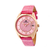 Load image into Gallery viewer, Empress Messalina Automatic MOP Leather-Band Watch w/Date - Pink - EMPEM2405