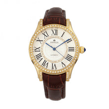 Load image into Gallery viewer, Empress Xenia Automatic Leather-Band Watch - Brown - EMPEM2603