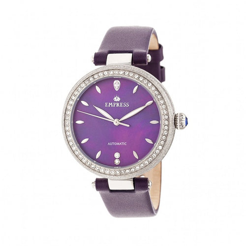 Empress Louise Automatic MOP Leather-Band Watch - EMPEM2302