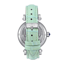 Load image into Gallery viewer, Empress Theodora Automatic Leather-Band Watch - Silver/Mint - EMPEM3704
