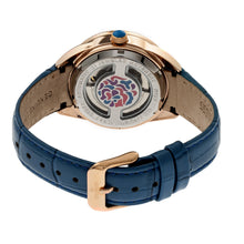 Load image into Gallery viewer, Empress Helena Leather-Band Watch w/Date - Rose Gold/Blue - EMPEM1806
