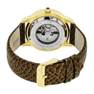 Empress Ayala Automatic MOP Leather-Band Watch - Rose Gold/White - EMPEM1005