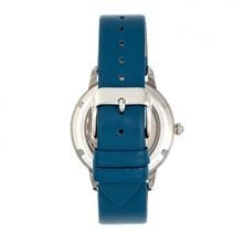 Load image into Gallery viewer, Empress Diana Automatic Engraved MOP Leather-Band Watch - Blue - EMPEM3002

