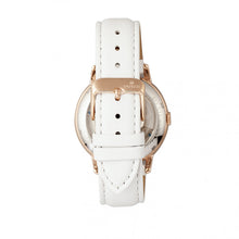 Load image into Gallery viewer, Empress Quinn Automatic MOP Semi-Skeleton Dial Leather-Band Watch - White - EMPEM2706
