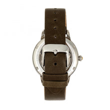 Load image into Gallery viewer, Empress Diana Automatic Engraved MOP Leather-Band Watch - Olive - EMPEM3001
