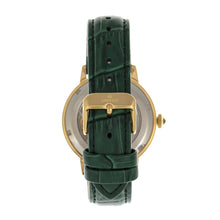Load image into Gallery viewer, Empress Tatiana Automatic Semi-Skeleton Leather-Band Watch - Green - EMPEM2904
