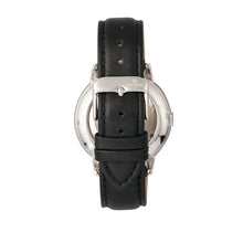 Load image into Gallery viewer, Empress Quinn Automatic MOP Semi-Skeleton Dial Leather-Band Watch - Black - EMPEM2704
