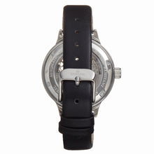 Load image into Gallery viewer, Empress Alice Automatic MOP Skeleton Dial Leather-Band Watch - Black - EMPEM3201
