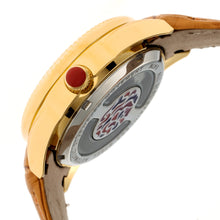 Load image into Gallery viewer, Empress Helena Leather-Band Watch w/Date - Gold/Camel - EMPEM1805
