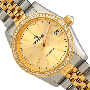 Empress Constance Automatic Bracelet Watch w/Date - Silver/Gold - EMPEM1506