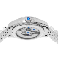 Load image into Gallery viewer, Empress Magnolia Automatic MOP Skeleton Dial Bracelet Watch - Silver - EMPEM3601

