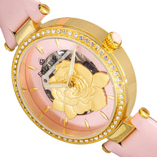 Load image into Gallery viewer, Empress Anne Automatic Semi-Skeleton Leather-Band Watch - Light Pink - EMPEM3103

