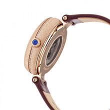 Load image into Gallery viewer, Empress Louise Automatic MOP Leather-Band Watch - Rose Gold/Burgandy - EMPEM2304
