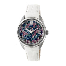 Load image into Gallery viewer, Empress Helena Leather-Band Watch w/Date - Silver/White - EMPEM1804
