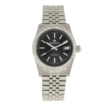 Load image into Gallery viewer, Empress Constance Automatic Bracelet Watch w/Date - Silver/Black - EMPEM1502
