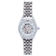 Load image into Gallery viewer, Empress Magnolia Automatic MOP Skeleton Dial Bracelet Watch - Silver - EMPEM3601
