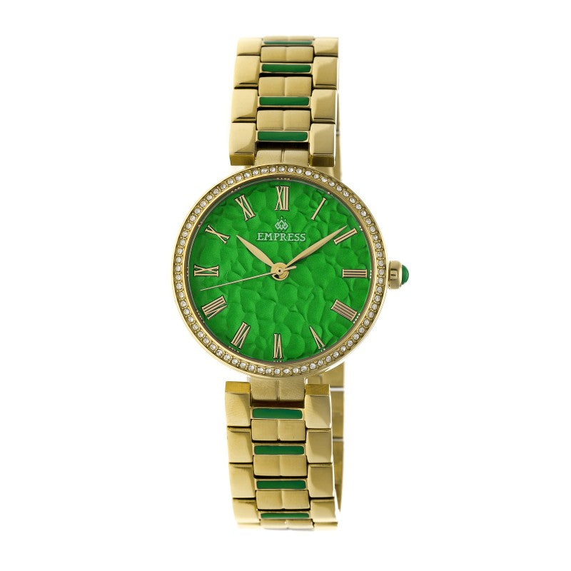 Empress Catherine Automatic Hammered Dial Bracelet Watch