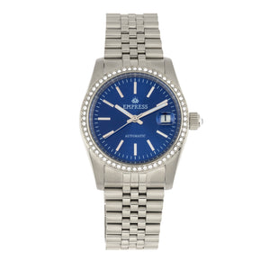 Empress Constance Automatic Bracelet Watch w/Date - Silver/Blue - EMPEM1504