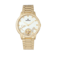 Load image into Gallery viewer, Empress Quinn Automatic MOP Semi-Skeleton Dial Bracelet Watch - Gold - EMPEM2702
